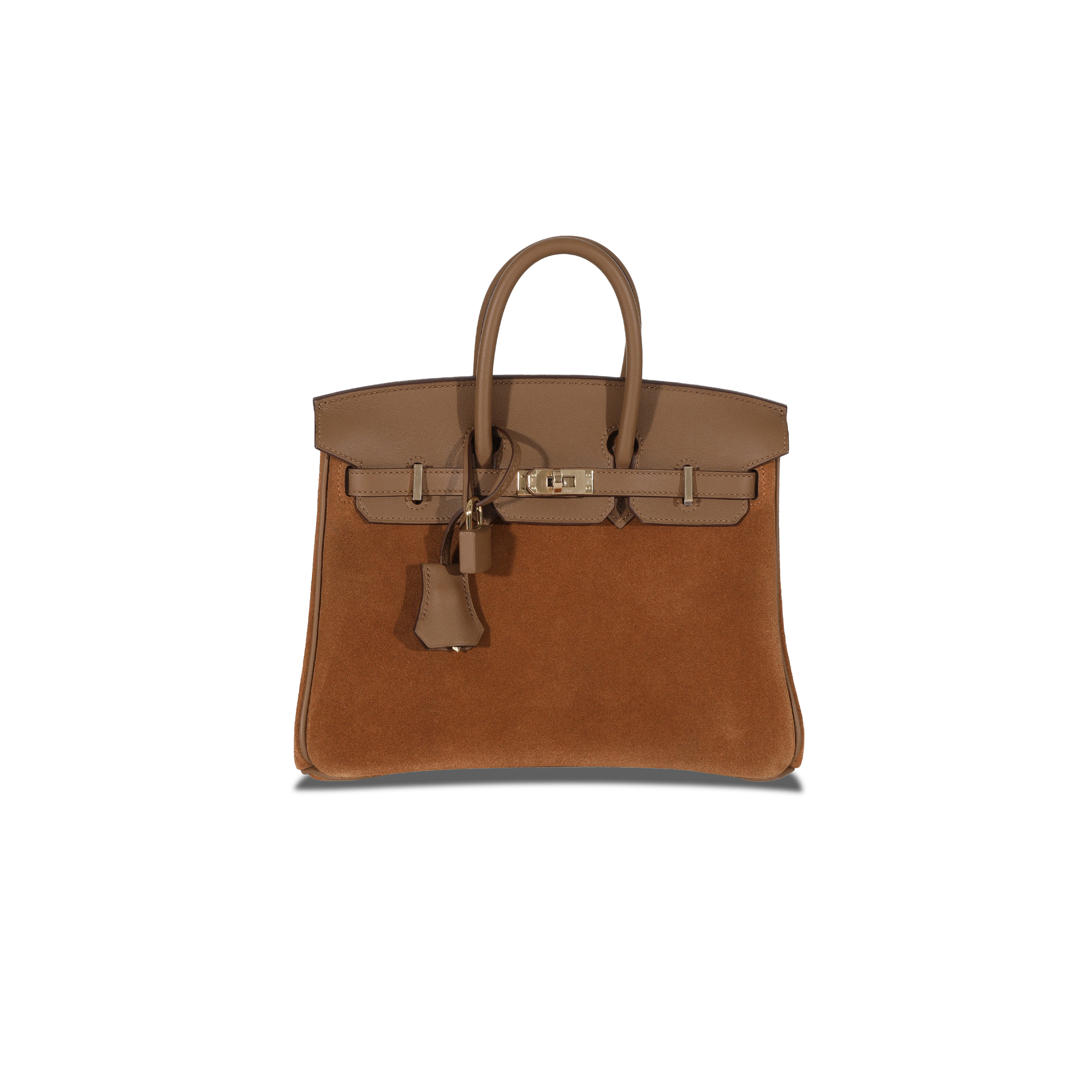 HERMÈS MASTER BIRKIN 30 CHAMOIS GOLDEN BROWN ROSE GOLD BUCKLE H028369CC18 (30*23*15cm)